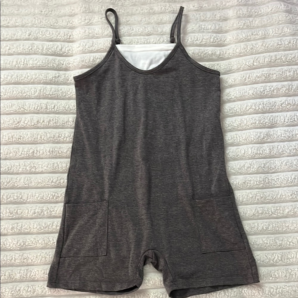 Girls Gray Ronper